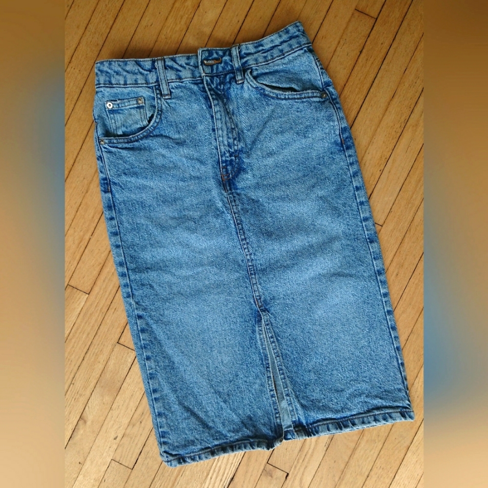 Ardene Midi Denim Skirt, size S